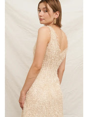 Fluffy Fringe Mini Dress - Madison's Niche