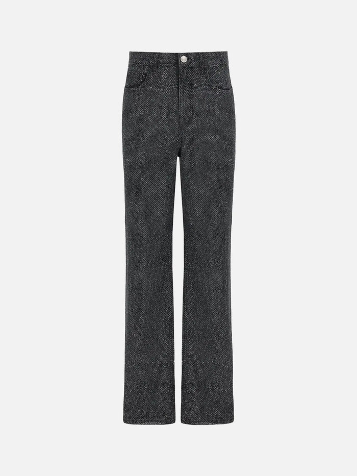 EX DE RUE Fray Black Denim Jean II – Black Denim, önden görünüm