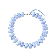 Gemelli - Bailey Chunky Beaded Necklace- Light Blue