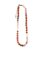 Gemelli - Barrett Beaded Necklace- Scarlet