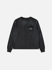 SHOPI GO Ginzan Long Sleeve T-Shirt - Black - Kategorize edilmemiş T-SHIRT