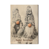 Gnome Couple - Holiday - Classic Edge