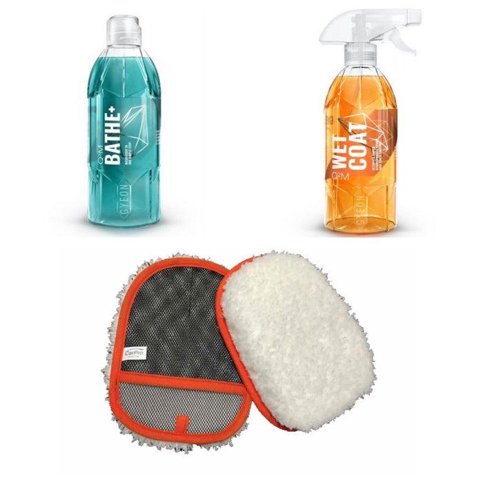 Gyeon Wet Coat & Bathe+ and Wash Mitt Kit - Detailing Connect