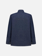 EX DE RUE Haze Denim Kimono Shirt II W – denim, arka görünüm
