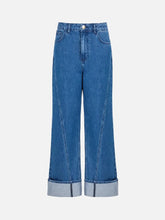 EX DE RUE Haze Kimono Blue Denim Jean I W – Blue Denim, önden görünüm