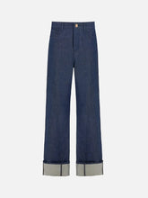 EX DE RUE Haze Kimono Blue Denim Jean II W – blue denim, önden görünüm