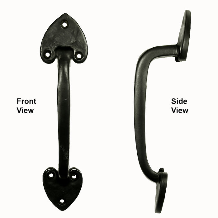 Heart Style Door Pull / Appliance Pull - Barn Door Handle - Multiple Finishes Available