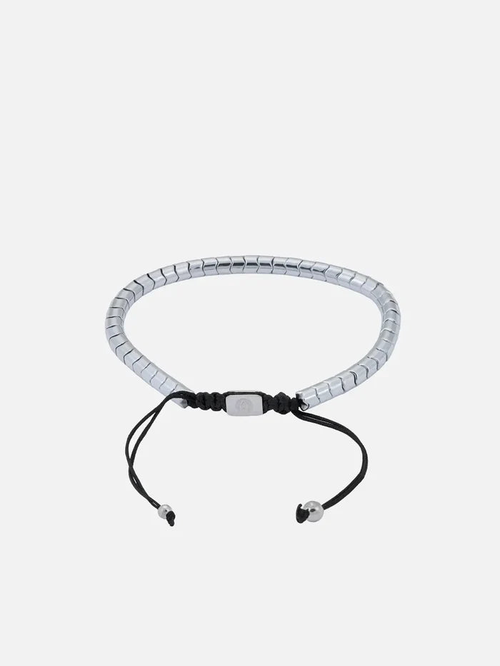 ATOLYEWOLF Hematite Bracelet in Silver - BİLEKLİK