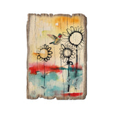 Henning's Fuzzy Flowers And Bird - Rustic Edge Postcards & Magnets Rustic Edge Postcard (5pk // $2.80ea)