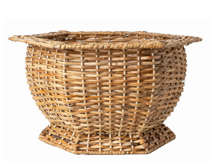 Hexagon Wicker Planter by The Enchanted Home