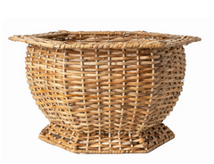 Hexagon Wicker Planter by The Enchanted Home