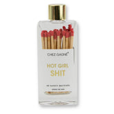 Hot Girl Shit- Red Matches in Glass Bottle