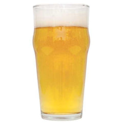 Irish Blonde homebrew in a glass