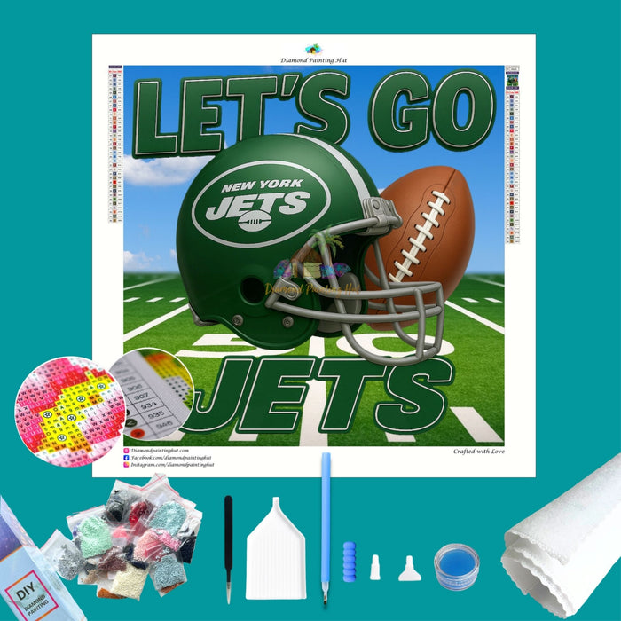 Jets NFL Let's Go Diamond Painting