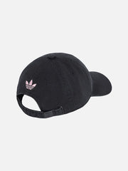 ADIDAS ORIGINALS Juventus Dad Cap - Black – siyah, arka görünüm, pembe logo