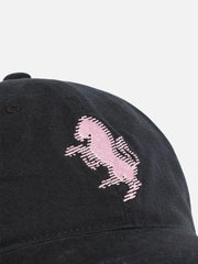 ADIDAS ORIGINALS Juventus Dad Cap – Black, malzeme/logo yakın çekim