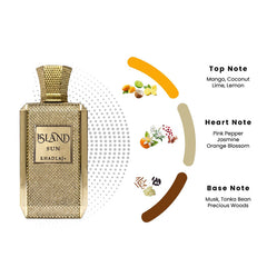 Khadlaj Island Sun 100ml tropical perfume bottle