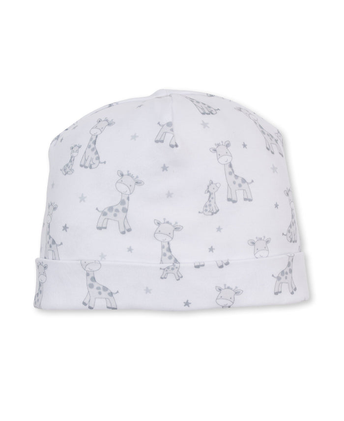 Kissy Kissy Hat in Silver Just Giraffes