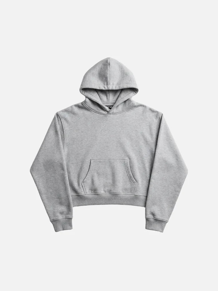 SHOPI GO Kurume Hoodie - Melagne Grey - Kategorize edilmemiş SWEATSHIRT