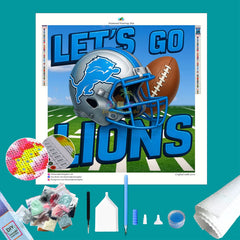 Lions NFL Let's Go Diamond Painting