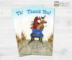 Little Blue Truck Thank You Card