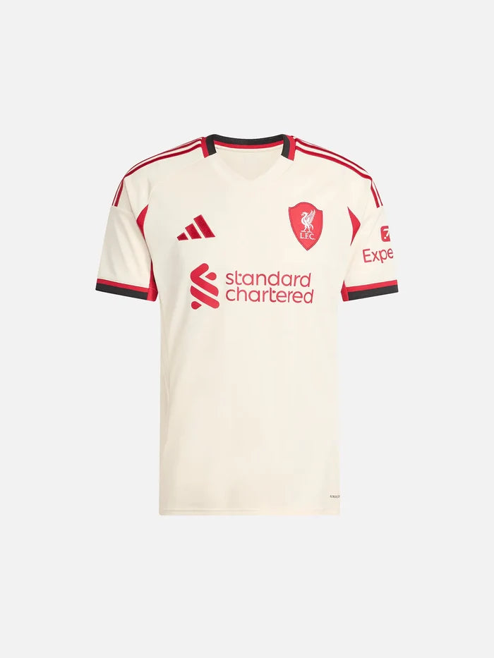 ADIDAS ORIGINALS Liverpool FC 25/26 Away Jersey - Wonder White - Jerseys FORMA