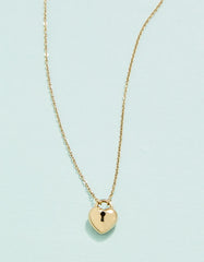 Locked in Love Necklace Heart - Madison's Niche