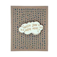 Magnet Card - Cloud - Wish You Were Here (Icy Green) by SnowMade
