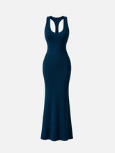 SLOWBURN Margo Dress – lacivert, ön görünüm