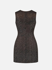 SLOWBURN Marla Dress – siyah puantiyeli, arka görünüm