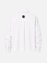 shopi go Meguro Regular Shirt – beyaz, arkadan görünüm