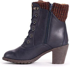 Muk Luks Women's Lukees Lacy Lori Fashion Zip Up Ankle Boots