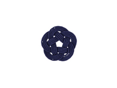 Navy Nautical Knot Coasters, Set of 4