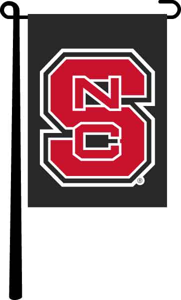 NC State - Garden Flag (Black)