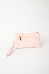 Detailed Zip Up Purse With Detachable Strap