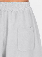 shopi go Ohara Bermuda Shorts - Melange Grey – Melange Grey, arka cep detayı