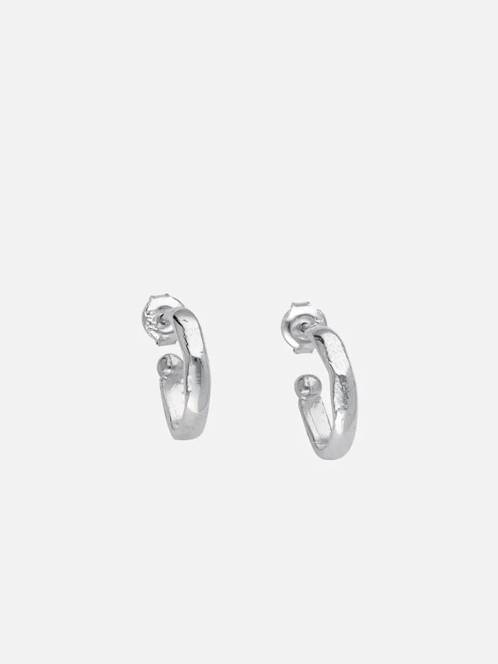 JEWELS FOR JOY Orbis Hoops – gümüş, önden görünüm
