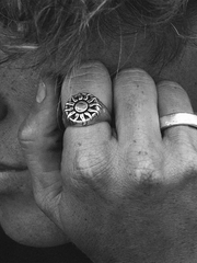 TWOJEYS Organic Sun Ring - Silver - Rings YÜZÜK