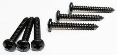 Pan head #6 x 1 inch black oxide wood screws - Wild West Hardware
