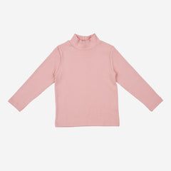 Petite Hailey Ollie Turtleneck Top in Pink