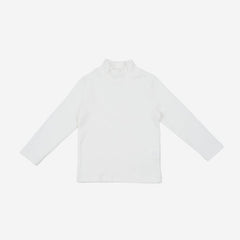 Petite Hailey Ollie Turtleneck Top in White
