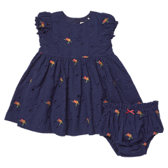 Pink Chicken Baby Eliza Dress Set in Eyelet Embroidery