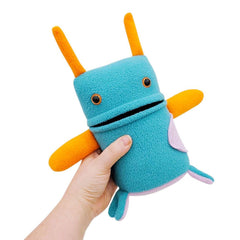 Plush - Bumble Creature (Turquoise Orange Lilac) by Mr. Sogs