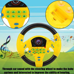 Portable Simulated Driving Steering Wheel Copilot Toy
