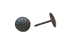 Premium Round Hammered Clavos 3/4" diameter head - Unfinished - sgl -Wild West Hardware