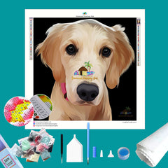 Retriever Dog Diamond Painting