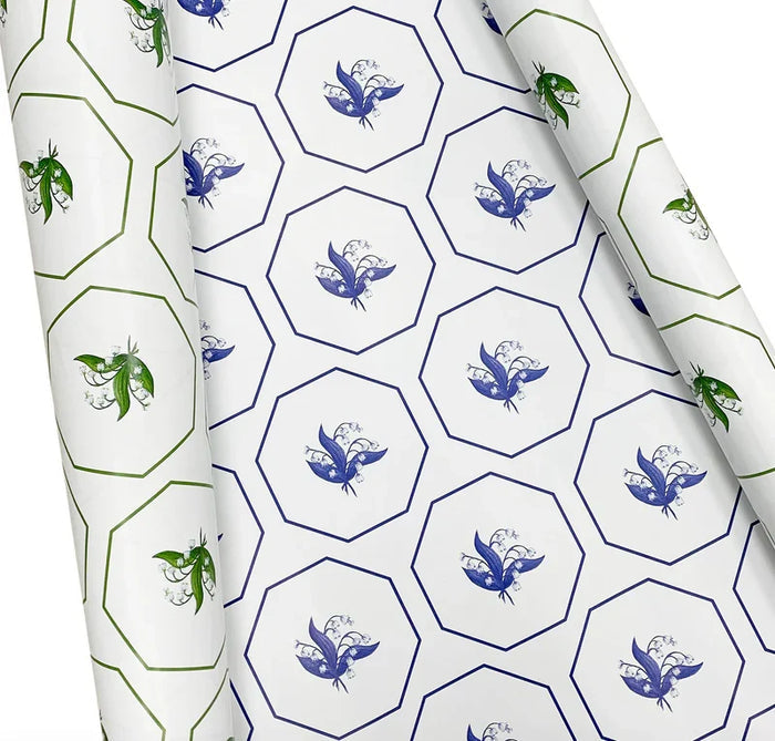 Reversible Lily of the Valley Gift Wrap - The Mayfair Hall