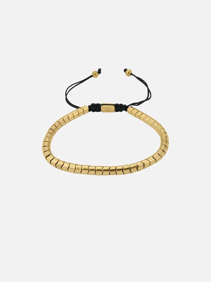 ATOLYEWOLF Rolo Hematite Bracelet in Gold - Bracelets BİLEKLİK