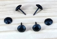 100 pack SALE Round Clavos - 7/16" dia. Lightly Hammered - Matte black finish - Wild West Hardware