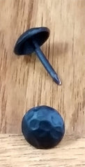 100 pack SALE Round Clavos - 7/16" dia. Lightly Hammered - Matte black finish - Wild West Hardware